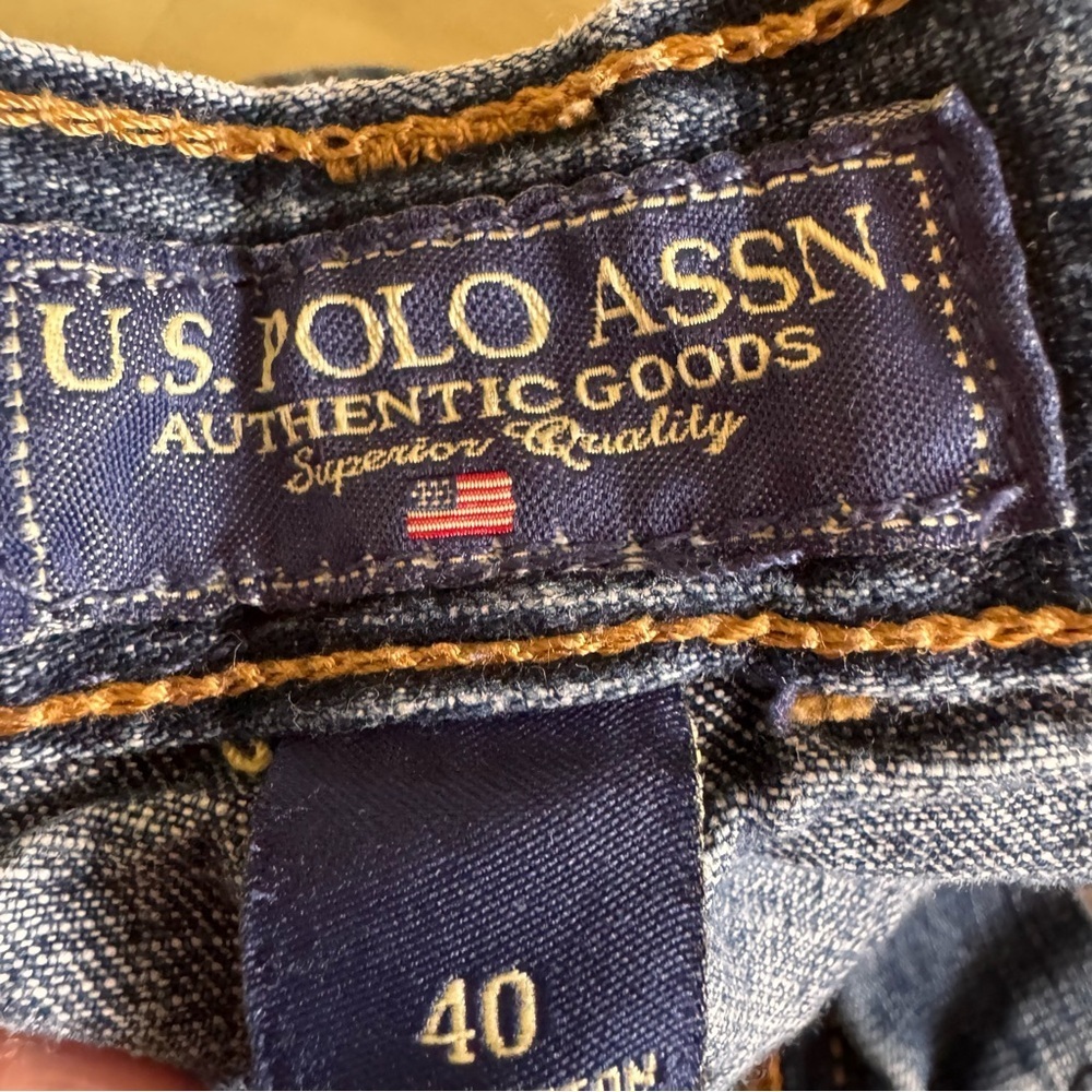 U.S. Polo Assn. Indigo Jean Shorts Size 40 - Picture 10 of 11